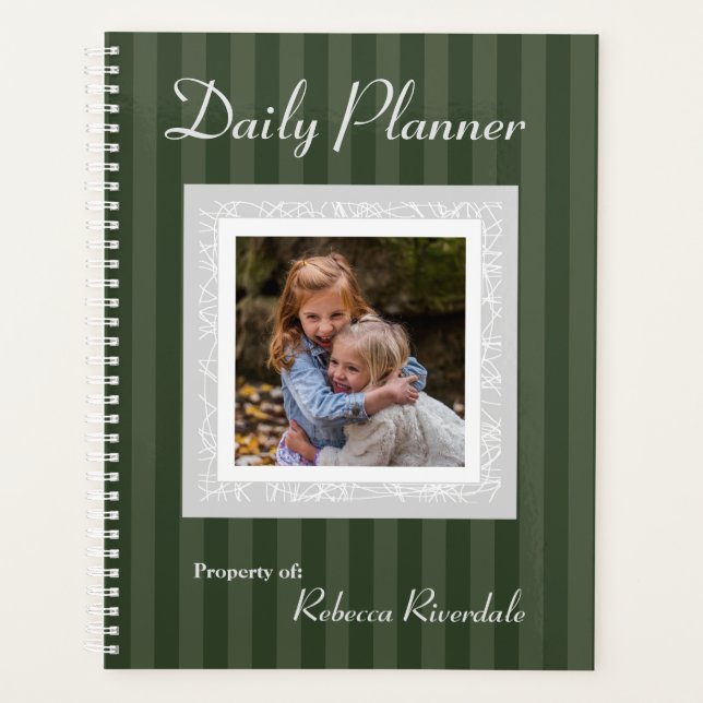 HAMbyWG - Foto Daily Planner - Jeder Farbstreifen Planer (Vorderseite)