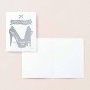 HAMByWG - Geburtstagskarte für Nichte - High Heels Folienkarte