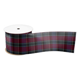 HAMbyWG - Gift Ribbon - Maroon Kariert Satinband