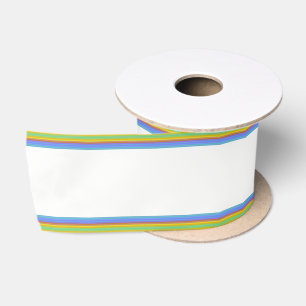 HAMbyWG - Gift Ribbon - Regenbogen & Weiß Satinband