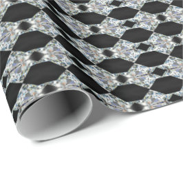 HAMbyWG - Gift Wrap - Diamanten gegen Schwarz Geschenkpapier