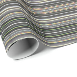 HAMbyWG - Gift Wrap - Diamond Gray Gradient Stripe Geschenkpapier