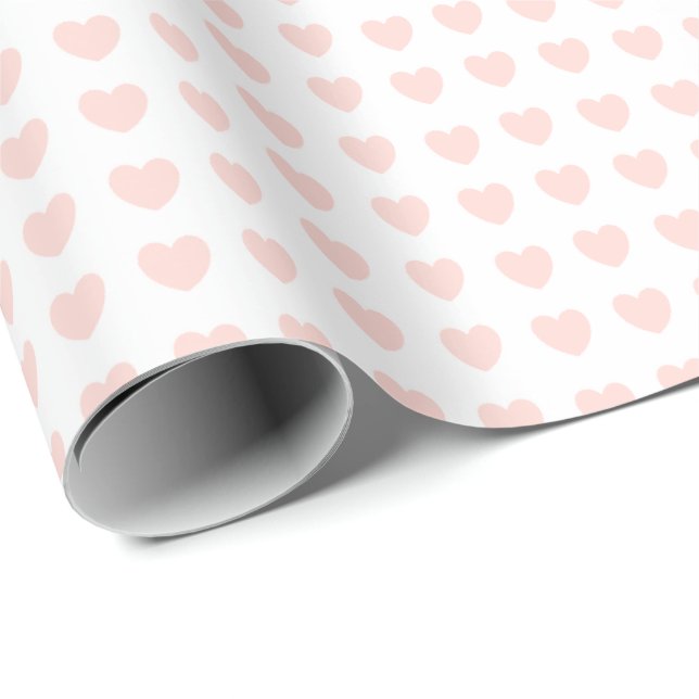 HAMbyWG - Gift Wrap - Tiny Peachy Pink Hearts Geschenkpapier (Rolleneckpunkt)