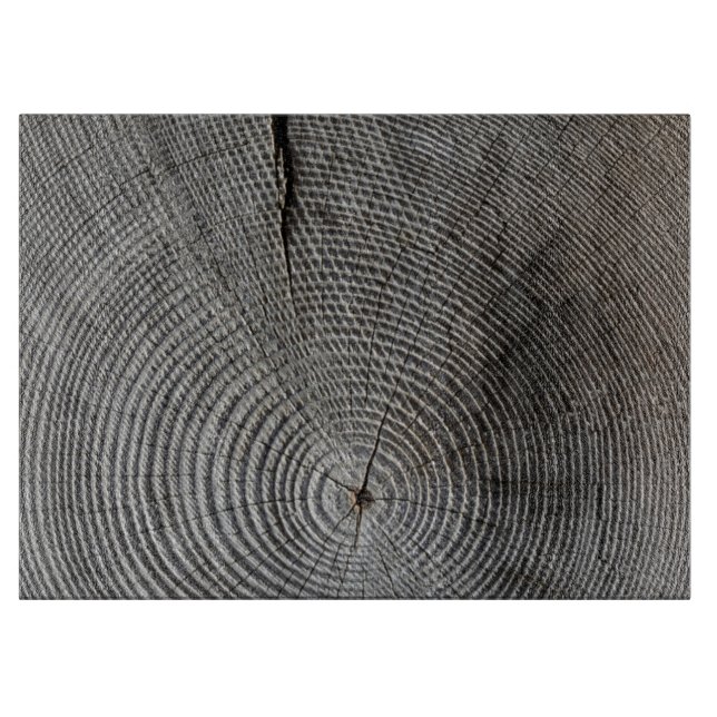 HAMbyWG - Graues Holz - Rustikales Schneidebrett (Vorderseite)