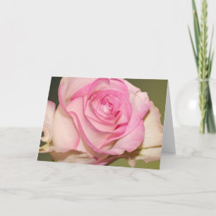 HAMbyWG - Grußkarte - Schöne Rosa Rose Karte