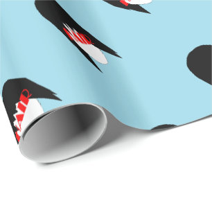 HAMbyWG - Hair Graphic in Light Blue Geschenkpapier