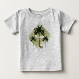 HAMbyWG Hawaiin Theme Palmen Trees with Ohana Baby T-shirt