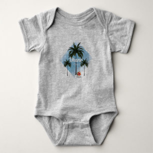HAMbyWG Hawaiin Themed Palm Trees Kleinkind T - Sh Baby Strampler