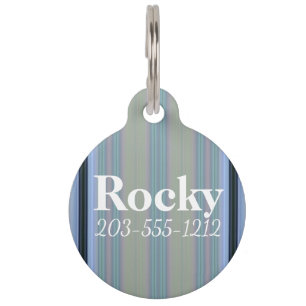 HAMbyWG - Hundenname-Tag - Blaues Licht Tiermarke