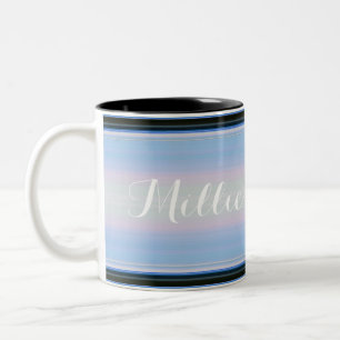 HAMbyWG - Kaffee-Tasse - Blauer/schwarzer Farbverl Zweifarbige Tasse