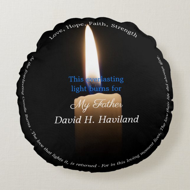 HAMbyWG - Kerzen Theme Heilung PIllow Rundes Kissen (Vorderseite)