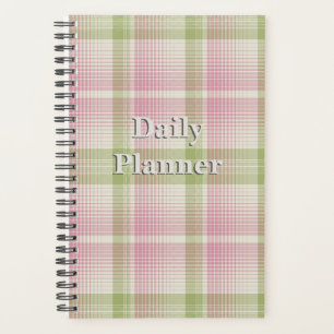 HAMbyWG - Kleiner Tagesplaner - Pink/Celery Karo Planer