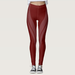 HAMbyWG - Kompression Leggings - 2 Ton/Dunkelrot