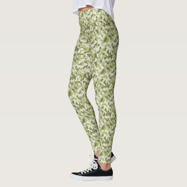 HAMbyWG - Kompression Leggings - Green Camoflage (Links)