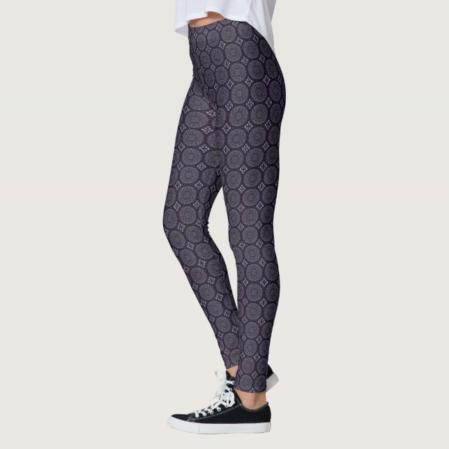 HAMbyWG - Kompression Leggings - Indien Tinte Lila (Links)