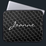 HAMbyWG - Kreismuster in beliebiger Farbe Laptopschutzhülle<br><div class="desc">HAMbyWhiteGlove - Circle Pattern mit beliebigem Farbhintergrund,  mit oder ohne Ihren Namen - wählen Sie einfach die personalisierenden Optionen aus oder rufen Sie 203-302-0337 an,  um HAMbWG zu helfen. Hier mit schwarzem Hintergrund dargestellt.</div>