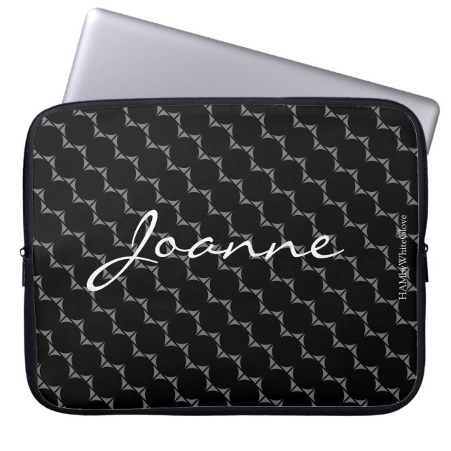 HAMbyWG - Kreismuster in beliebiger Farbe Laptopschutzhülle (Vorderseite)