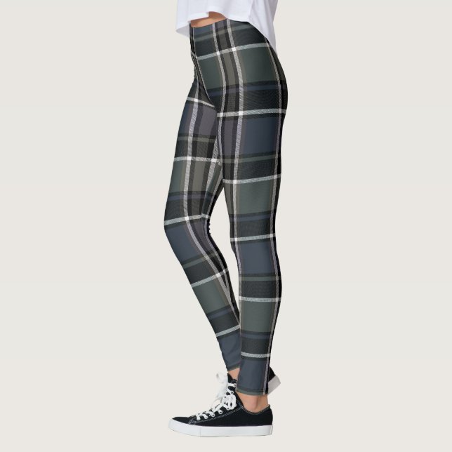 HAMbyWG - Leggings - Grosses Grau Kariert (Links)