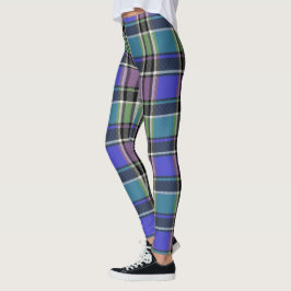 HAMbyWG - Leggings - Lilac und Aqua Kariert