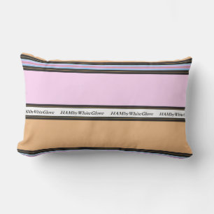 HAMbyWG - Lumbar Kissen - Pink & Beige Für Draußen