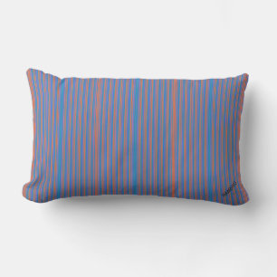 HAMbyWG Lumbar Pillow - Bright Blue/Red ThinStripe Lendenkissen
