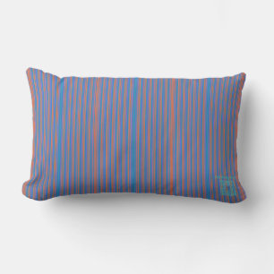 HAMbyWG Lumbar Pillow - Bright Blue/Red ThinStripe Lendenkissen