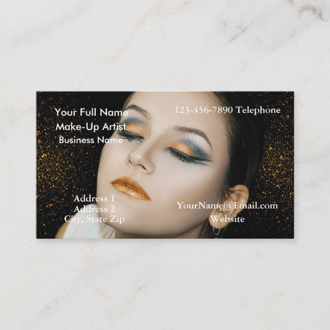 HAMbyWG Make-up Artist oder ein Business-Foto Visitenkarte (Vorderseite)