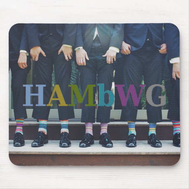 HAMbyWG - Männer mit Socken - Maus-Pad Mousepad (Vorne)