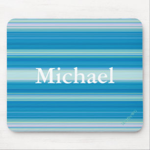HAMbyWG - Maus-Pad - Blauer Random Streifen Mousepad
