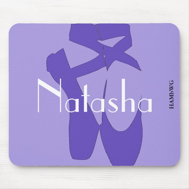 HAMbyWG - Maus Pad Lila Ballet Slipper Mousepad (Vorne)
