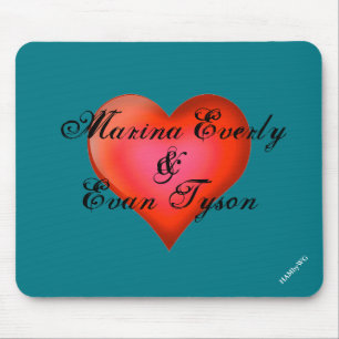 HAMbyWG - Maus-Pad - Rotes Herz Mousepad