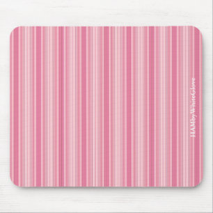 HAMbyWG - Mauspad - Rose Rosa Streifen