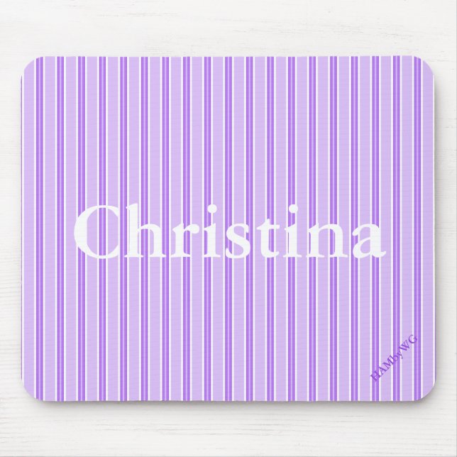 HAMbyWG - Mauspad - violetter Streifen (Vorne)