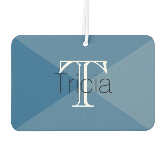 HAMbyWG - Modern 4-Shade-Monogramm-Foto Autolufterfrischer (Rückseite)