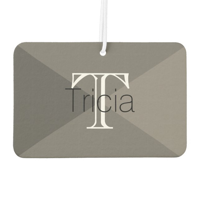 HAMbyWG - Modern 4-Shade-Monogramm-Foto Autolufterfrischer (Rückseite)