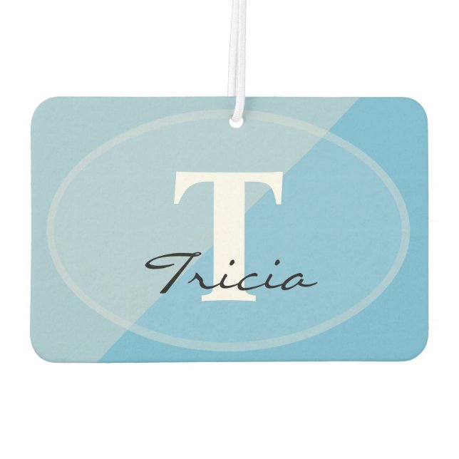 HAMbyWG - Modernes Monogramm-Foto Autolufterfrischer (Rückseite)