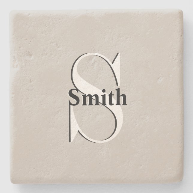 HAMbyWG Monogram Clay Color Steinuntersetzer (Vorderseite)
