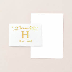 HAMbyWG Monogram Folienkarte