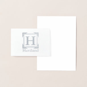 HAMbyWG Monogramm Folienkarte