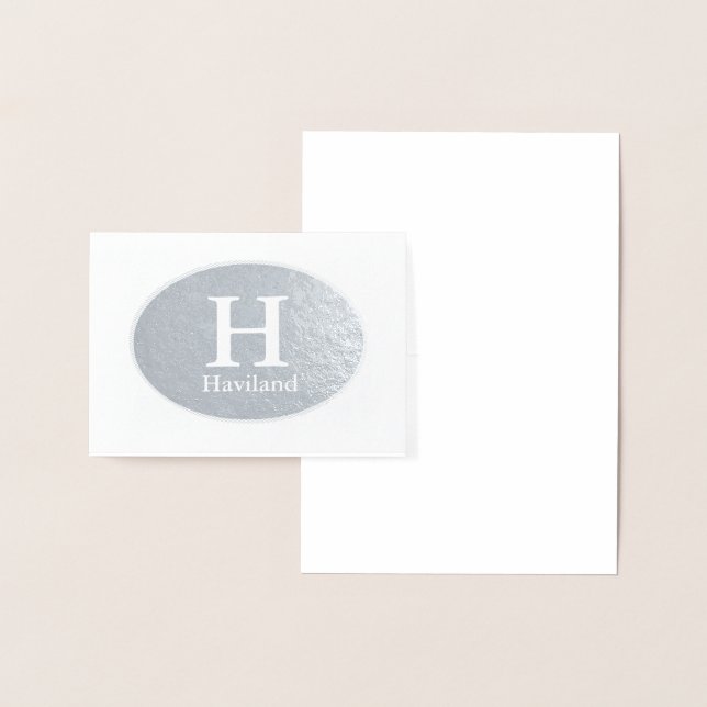 HAMbyWG Monogramm mit Oval Folienkarte (Anzeige)