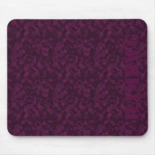 HAMbyWG - Mouse Pad - Black Cherry Camouflage Mousepad (Vorne)