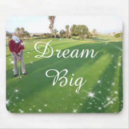 HAMbyWG - Mouse Pad - Golfer Dream Big Mousepad