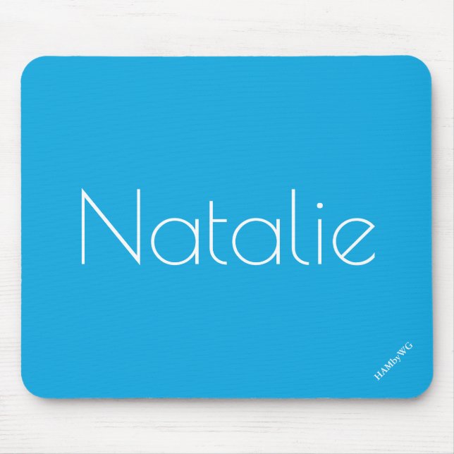 HAMbyWG - Mouse Pad - Helle Aqua Blue Mousepad (Vorne)