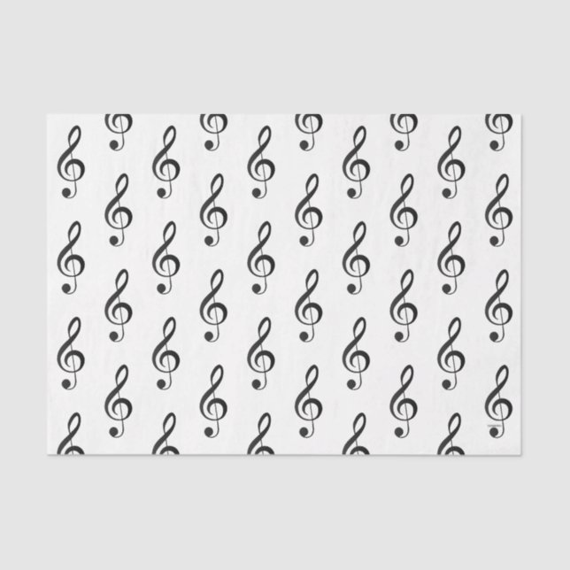 HAMbyWG - Musical Note G Clef - Seidenpapier (Vorderseite)
