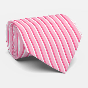 HAMbyWG - Neck Tie - Pink Stripes & White Krawatte