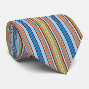 HAMbyWG - Neck Tie - Schokolade Santas Vert. Strei Krawatte