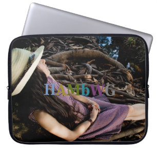 HAMbyWG - Neoprene-Laptoptasche - Mädchen beim Ref Laptopschutzhülle