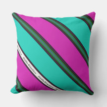 HAMbyWG - Outdoor Kissen 20" Pink/Blk/Gr/Turq.