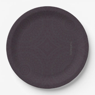 HAMbyWG - Paper Plate 7 or 9" - Boho Dark Cherry Pappteller