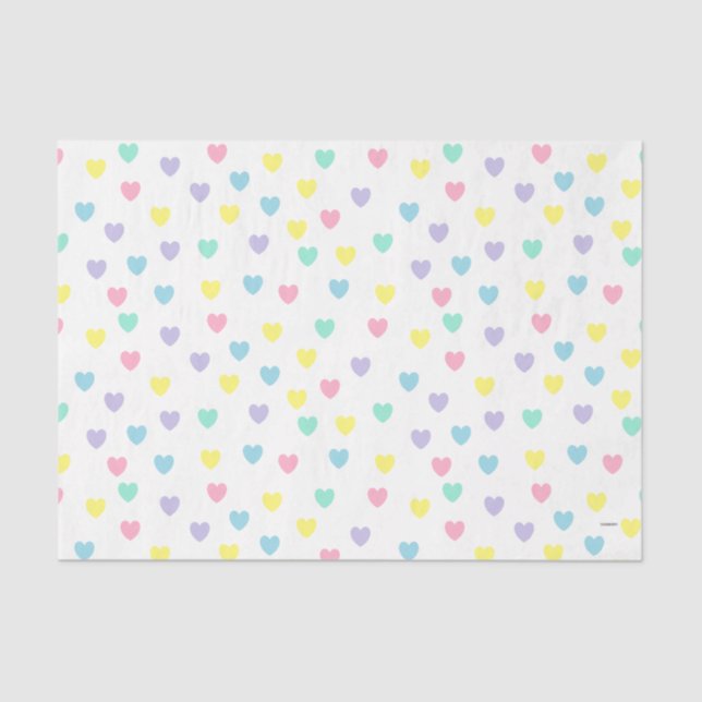 HAMbyWG - Pastel Hearts Seidenpapier (Vorderseite)